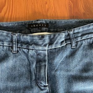 Theory Relaxed Straight Leg Denim Pants size 10